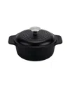 Victoria 2-quart Cast Iron Preseasoned Dutch Oven With Lid And Dual Handles In Black