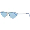 Victoria&#039;s Secret Victoria's Secret Silver Metal Sunglasses In Blue