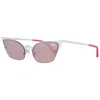 Victoria&#039;s Secret Victoria's Secret White Metal Sunglasses In Metallic