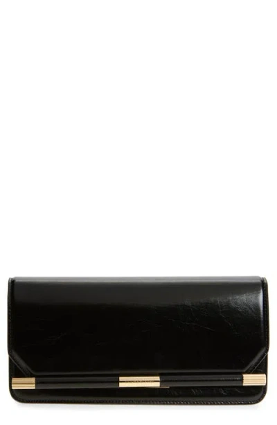 Victoria Beckham 202 Leather Clutch In Black
