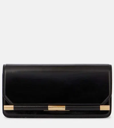 Victoria Beckham 202 Leather Clutch In Black
