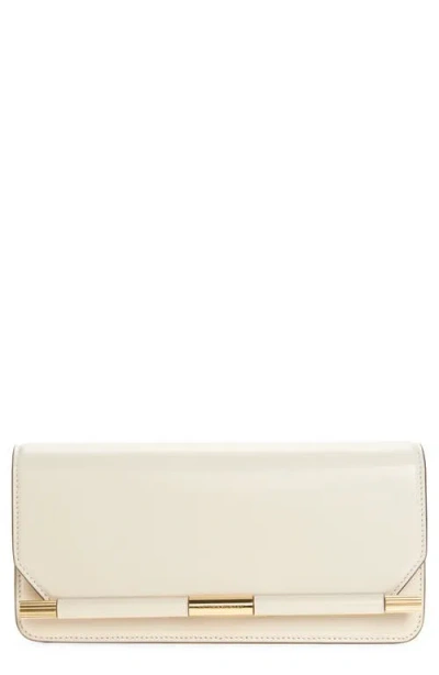 Victoria Beckham 202 Leather Clutch In Ivory