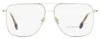 Victoria Beckham 2212 Metallic-frame Glasses In Silver