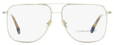 Victoria Beckham 2212 Metallic-frame Glasses In Silver