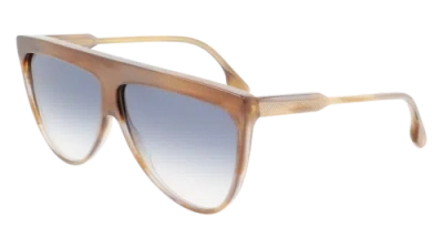 Pre-owned Victoria Beckham 44812 773 Honey Brown Horn 65/09/145 Female Sunglasses