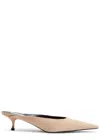 Victoria Beckham 45 Brushed Suede Mules
