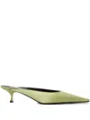 Victoria Beckham 45mm Sloan Pointed-toe Satin Mules