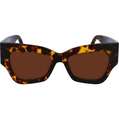 VICTORIA BECKHAM VICTORIA BECKHAM 52MM V PLAQUE BUTTERFLY SUNGLASSES