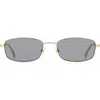 Victoria Beckham 55mm Rectangular Sunglasses In Gold
