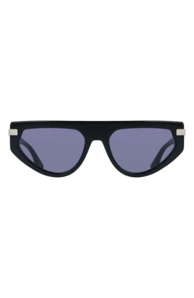 Victoria Beckham 56mm Tea Cup Sunglasses In Black