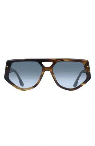 VICTORIA BECKHAM VICTORIA BECKHAM 58MM MODIFIED RECTANGLE SUNGLASSES