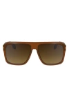 Victoria Beckham 59mm Chain Navigator Sunglasses In Green