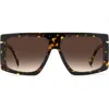 Victoria Beckham 59mm Rectangular Sunglasses In Brown