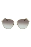 Victoria Beckham 60mm Gradient Sunglasses In Gray