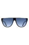 Victoria Beckham 61mm Gradient Tea Cup Sunglasses In Black