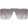 Victoria Beckham 62mm Shield Sunglasses In Gold