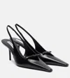 Victoria Beckham Sloan Bow-embellished Leather Slingback Pumps In Black