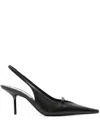 Victoria Beckham 75mm Slingback Pointed-toe Pumps In Black
