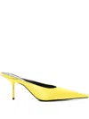 Victoria Beckham 75mm Sloan Mules In Yellow