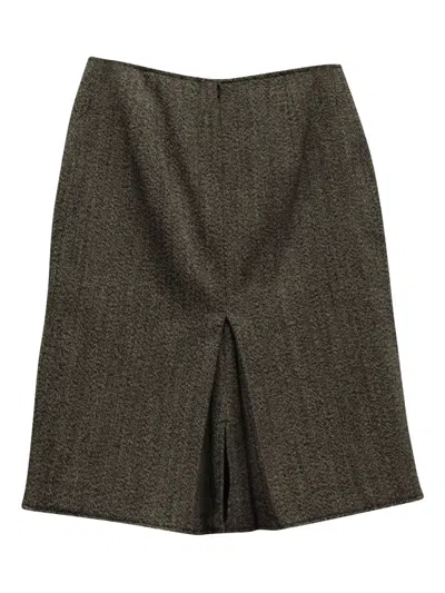 Pre-owned Victoria Beckham A-line Pockets Skirt In Brown