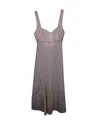 Victoria Beckham A-line Sleeveless Dress In Ivory Viscose In White