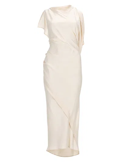 Victoria Beckham Abito Midi "kyra" In Neutral