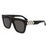 Victoria Beckham Grey Square Ladies Sunglasses Vb675s 001 52 In Black