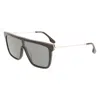 Victoria Beckham Black Acetate Sunglasses In Multi