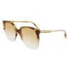 Victoria Beckham Brown Acetate Sunglasses In Brown