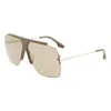 Victoria Beckham Classic V Navigator Sunglasses, 64mm In Brown