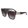 Victoria Beckham Square-frame Sunglasses In Brown