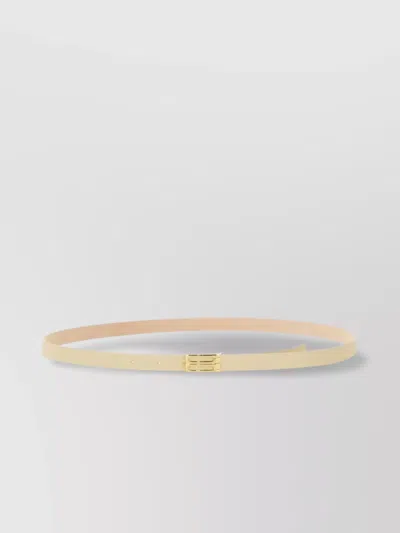 Victoria Beckham Adjustable Slim Leather Belt With Smooth Finish