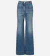 Victoria Beckham Alina High-rise Wide-leg Jeans In Blue