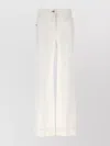 Victoria Beckham Womens Washed White Alina Flared-leg Denim Jeans