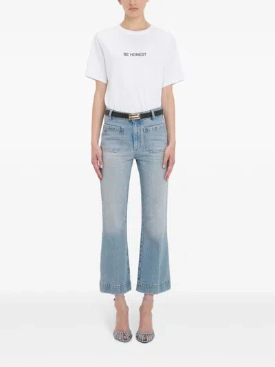 Victoria Beckham Alina Flared Denim Jean Pants