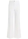 Victoria Beckham Womens Washed White Alina Flared-leg Denim Jeans In White