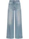 Victoria Beckham Alina Bootcut Jeans In Navy