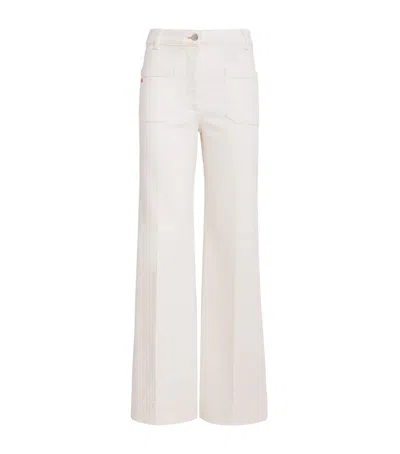 Victoria Beckham Alina High-rise Straight Jeans In White