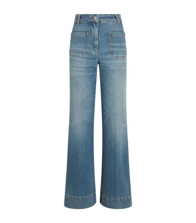 Victoria Beckham Alina High-rise Straight Jeans In Blue