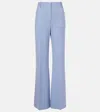 Victoria Beckham Alina Trouser With Front And Back Pockets In Blue
