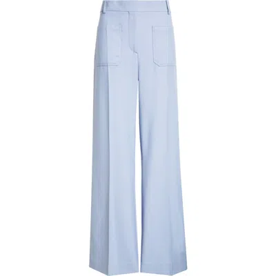 Victoria Beckham Alina High Waist Pants In Bluebell