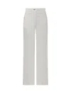 Victoria Beckham Womens Washed White Alina Flared-leg Denim Jeans In White