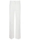 Victoria Beckham Womens Washed White Alina Flared-leg Denim Jeans In White