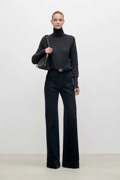 Victoria Beckham Alina Jean In Ink Blue In Multi