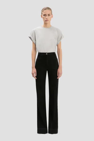 Victoria Beckham Alina Jean In Washed Black In Nude