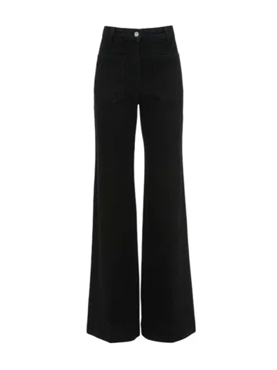 Victoria Beckham Alina Flared Pants In Animal Print