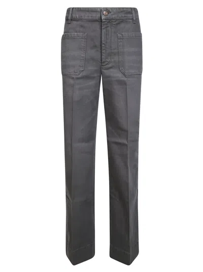 Victoria Beckham Alina Jean With 32'' Inseam Length For Women In Grigio