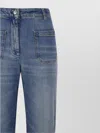 Victoria Beckham Alina Jean With Back And Front Pockets In Blue