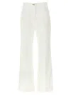 Victoria Beckham Womens Washed White Alina Flared-leg Denim Jeans