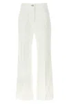 Victoria Beckham Womens Washed White Alina Flared-leg Denim Jeans In White